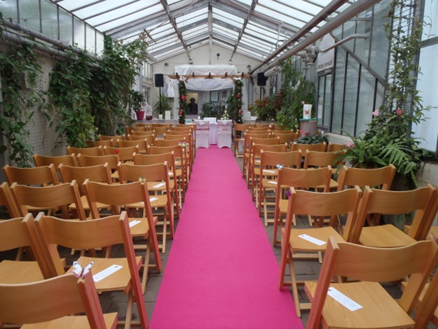 Hochzeit in den Schauhäusern Hochzeit im Tropenhaus